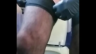 Geezer in Latex Gloves & Stockings Part 3